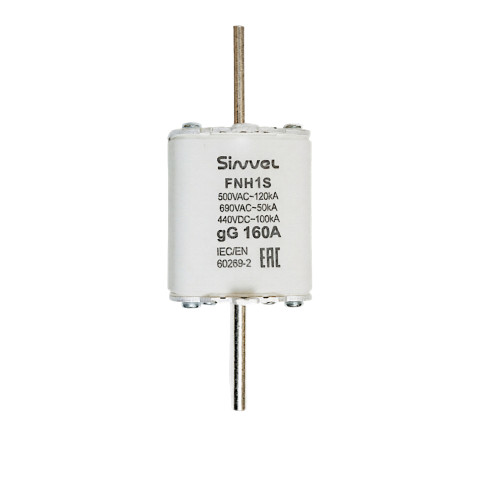 FNH1S-160: Предохранитель 160 A, габарит 1, gG, 400 B AC/ 440 B DC, боёк