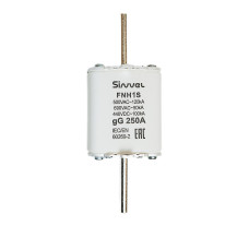 FNH1S-250: Предохранитель 250 A, габарит 1, gG, 400 B AC/ 440 B DC, боёк FNH1S-250: Предохранитель 250 A, габарит 1, gG, 400 B AC/ 440 B DC, боёк