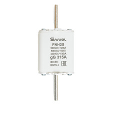 FNH2S-315: Предохранитель 315 A, габарит 2, gG, 500 B AC/ 440 B DC, боёк FNH2S-315: Предохранитель 315 A, габарит 2, gG, 500 B AC/ 440 B DC, боёк