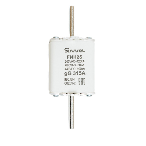 FNH2S-315: Предохранитель 315 A, габарит 2, gG, 500 B AC/ 440 B DC, боёк FNH2S-315: Предохранитель 315 A, габарит 2, gG, 500 B AC/ 440 B DC, боёк