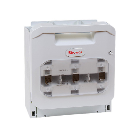 SV630-3: Горизонтальный ПВР, 630 A, NH3, 3P, монтаж на плату, М12 винты SV630-3: Горизонтальный ПВР, 630 A, NH3, 3P, монтаж на плату, М12 винты